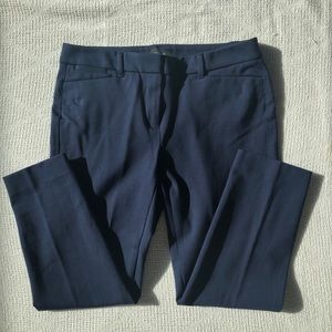 WHBM Ponte Slim Ankle Navy pants 8P
